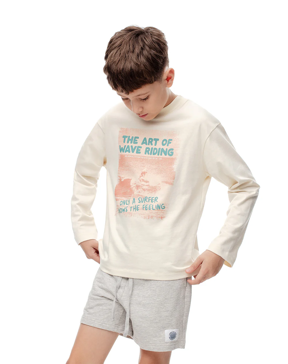 Camibuzo regular algodón crema niño