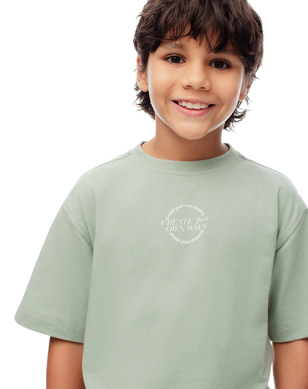 Conjunto camiseta + bermuda verde niño - Image 3