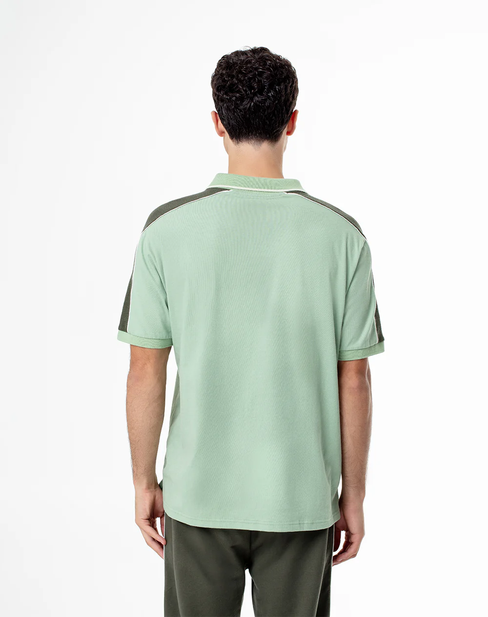Polo relax algodón verde hombre - Image 2