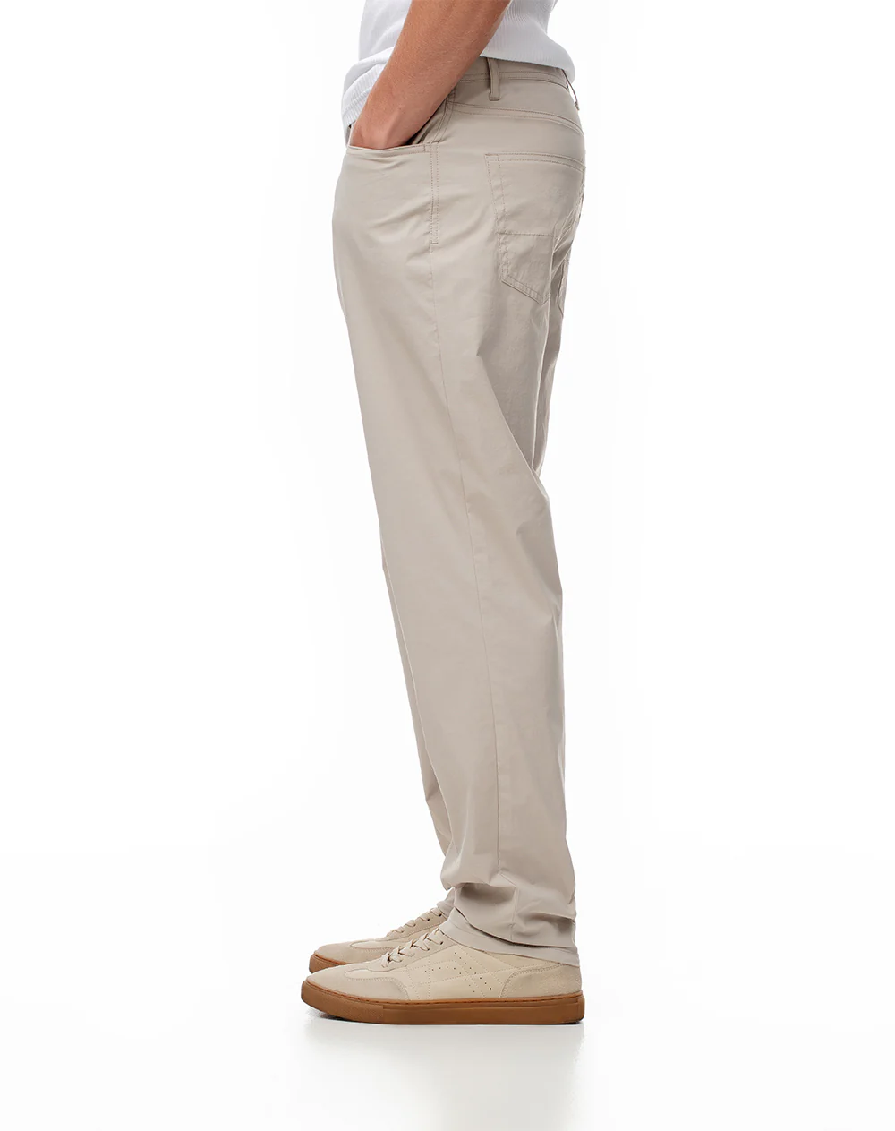 Pantalón recto liviano habano hombre - Image 4
