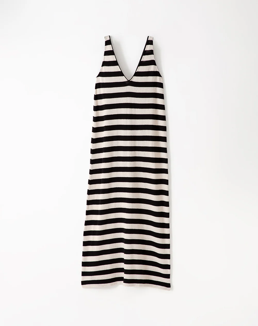 Vestido largo tejido rayas mujer - Image 5