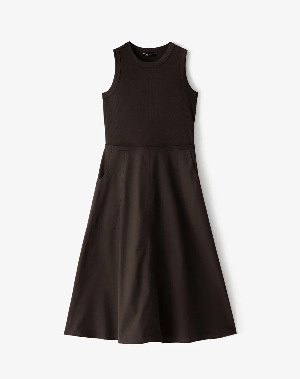Vestido midi falda en A chocolate mujer - Image 6