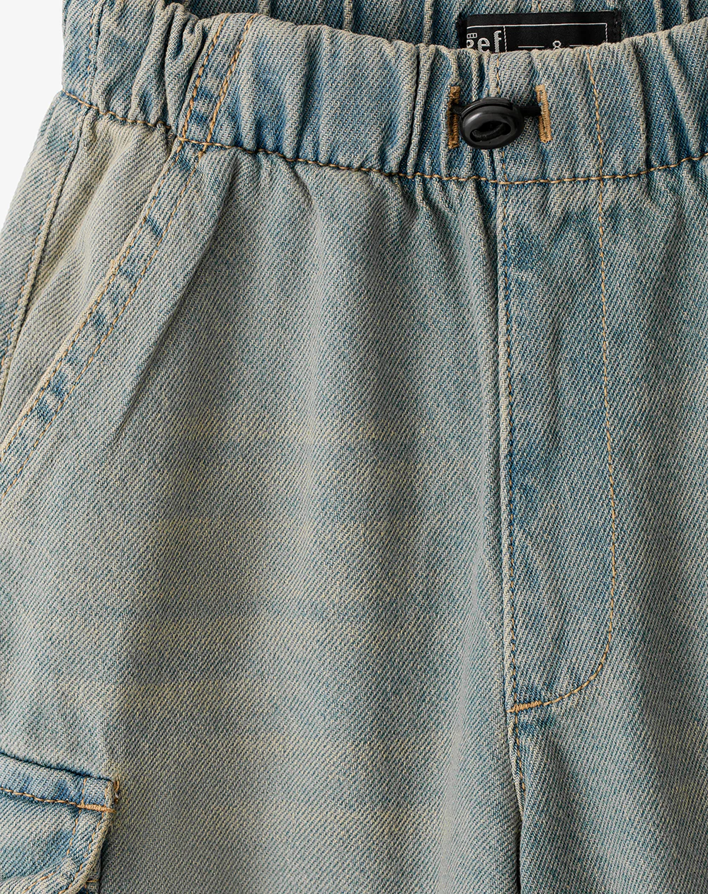 Jean tipo jogger cargo índigo medio niño - Image 7