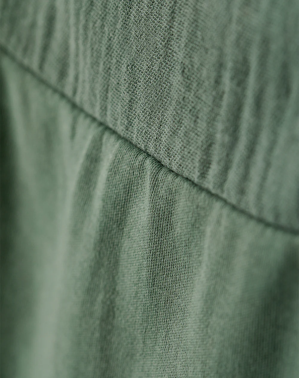 Vestido corto algodón verde niña - Image 8