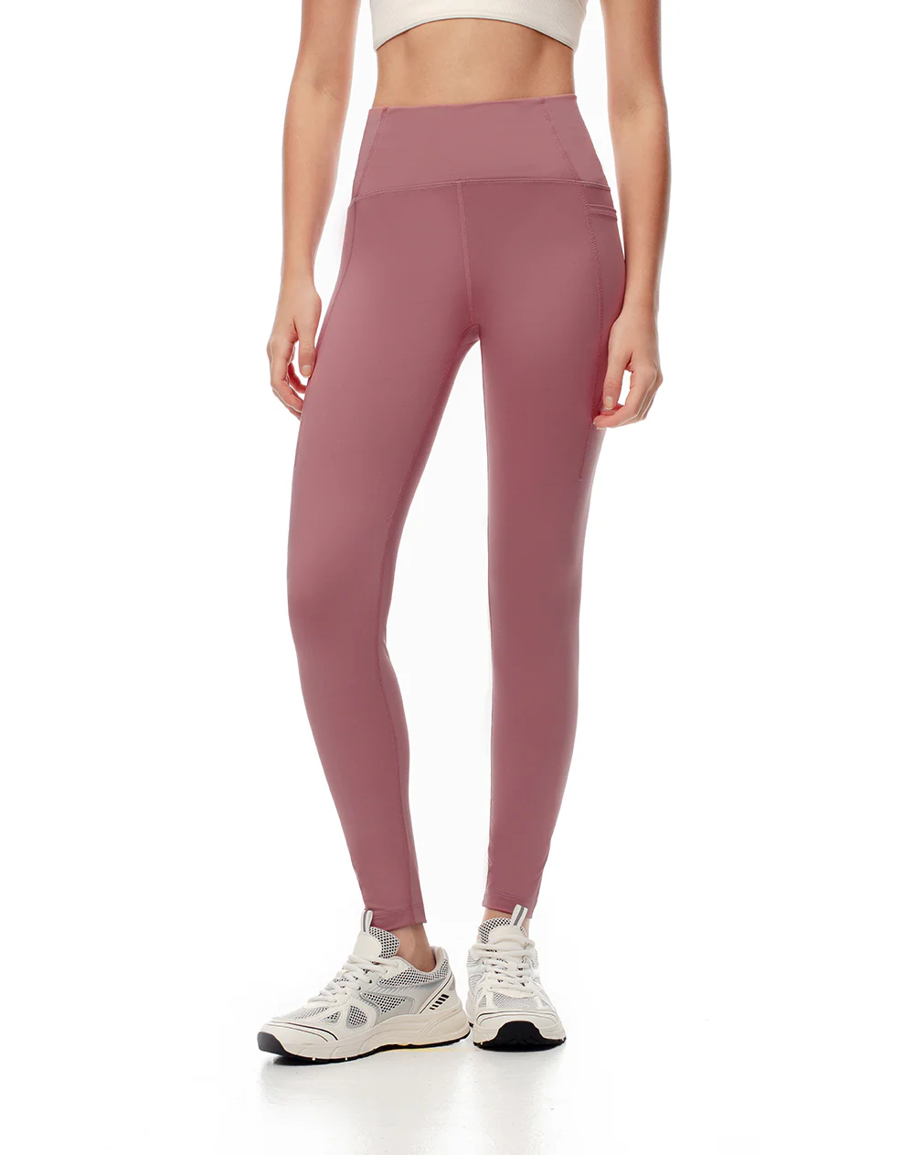 Legging deportivo secado rápido malva mujer - Image 6