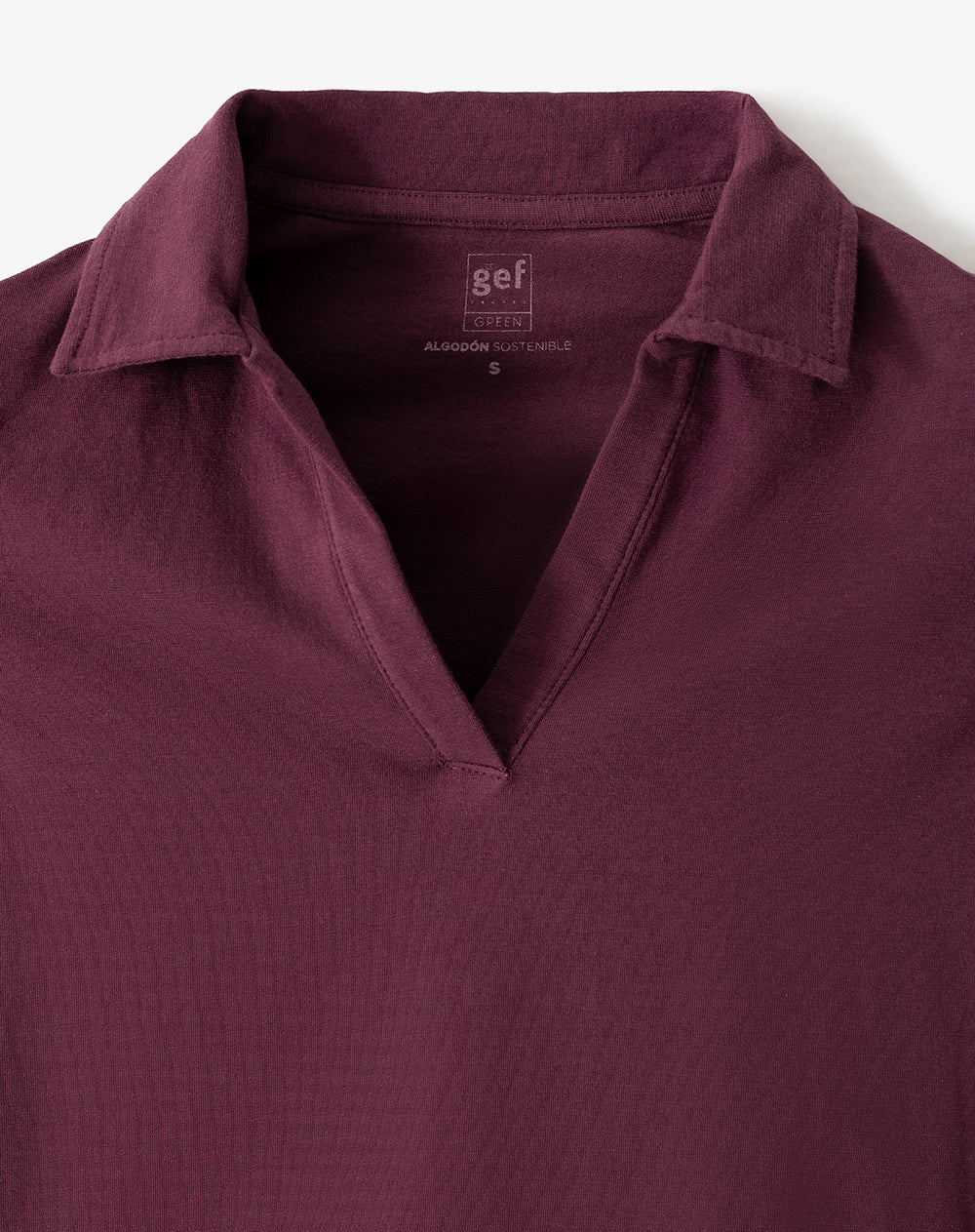 Polo slim algodón vino tinto mujer - Image 6