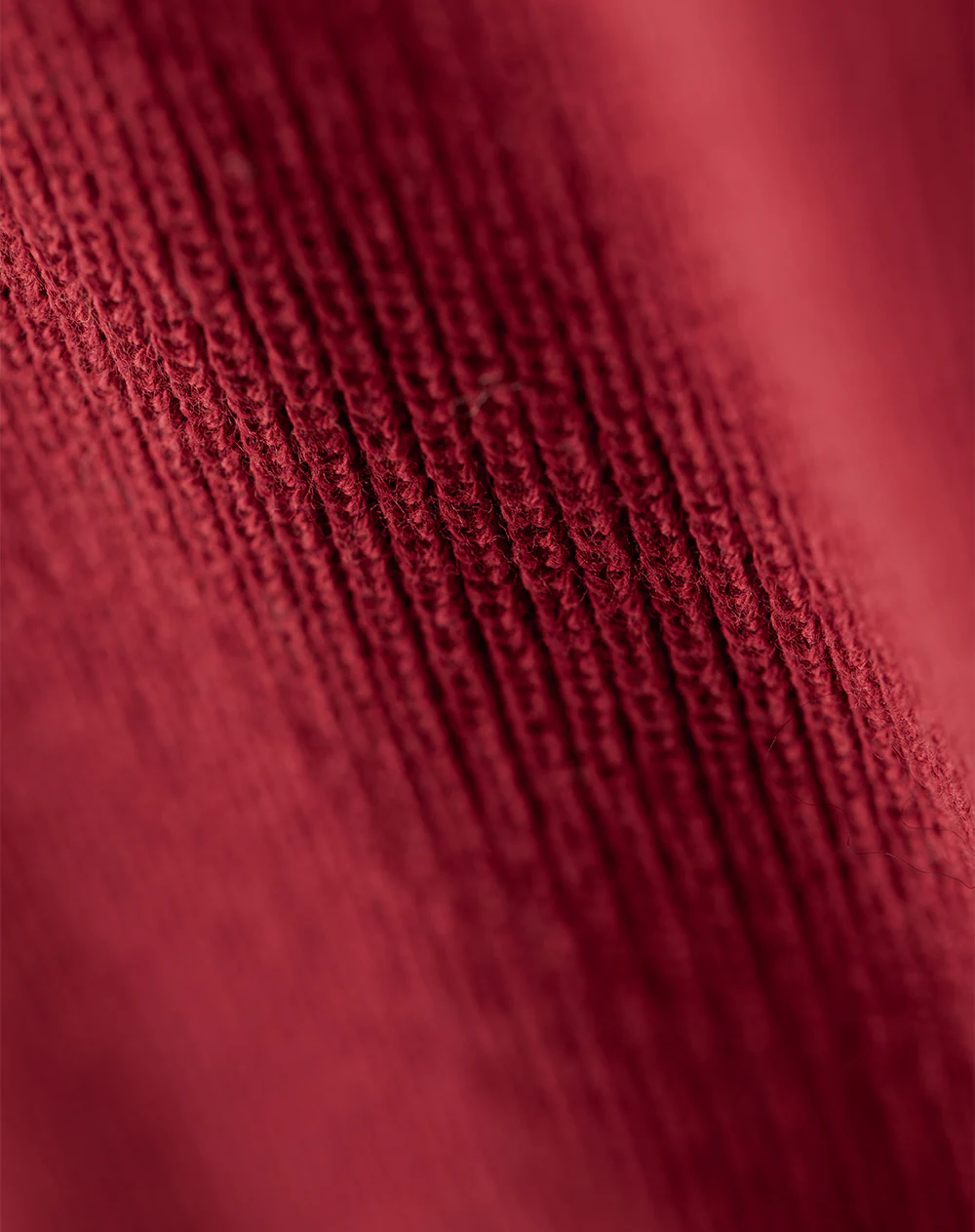 Buzo regular tejido de punto algodón rojo hombre - Image 6