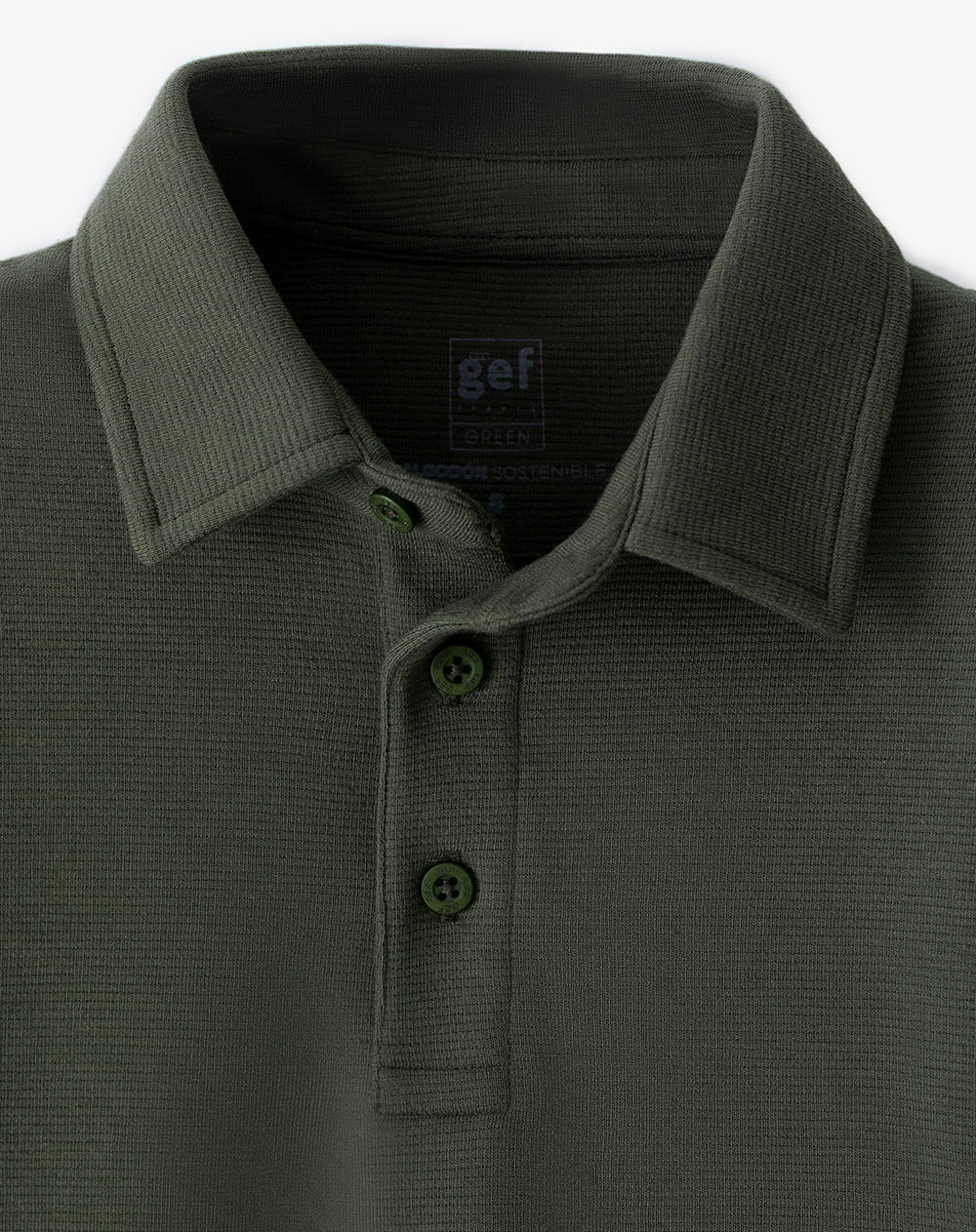 Polo regular verde niño - Image 6