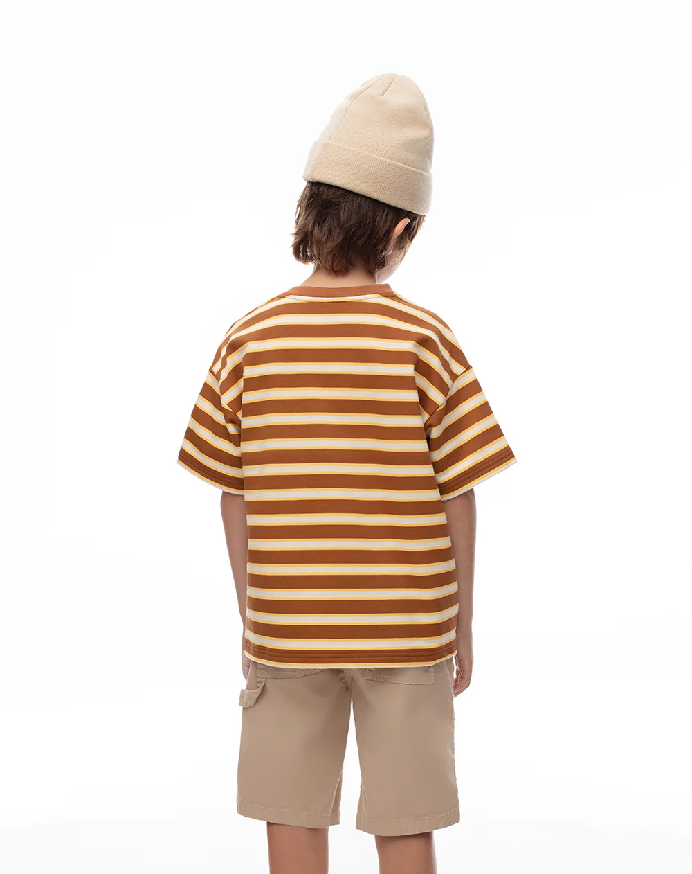 Camiseta regular algodón rayas niño - Image 3