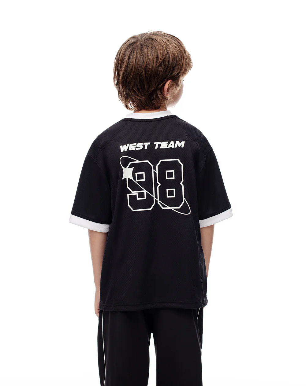 Camiseta oversize negra estampada niño - Image 3