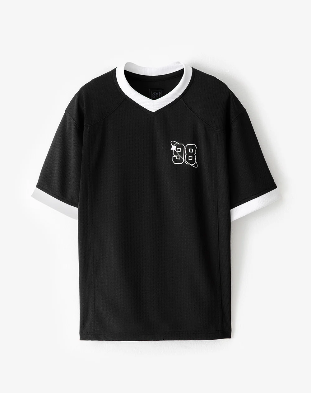 Camiseta oversize negra estampada niño - Image 7