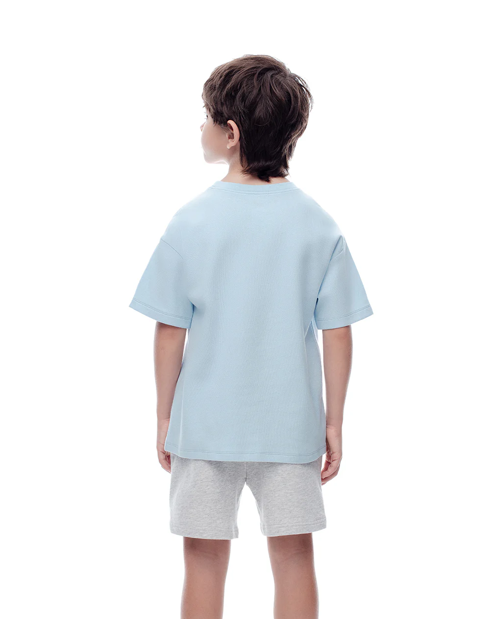 Camiseta regular algodón azul niño - Image 2