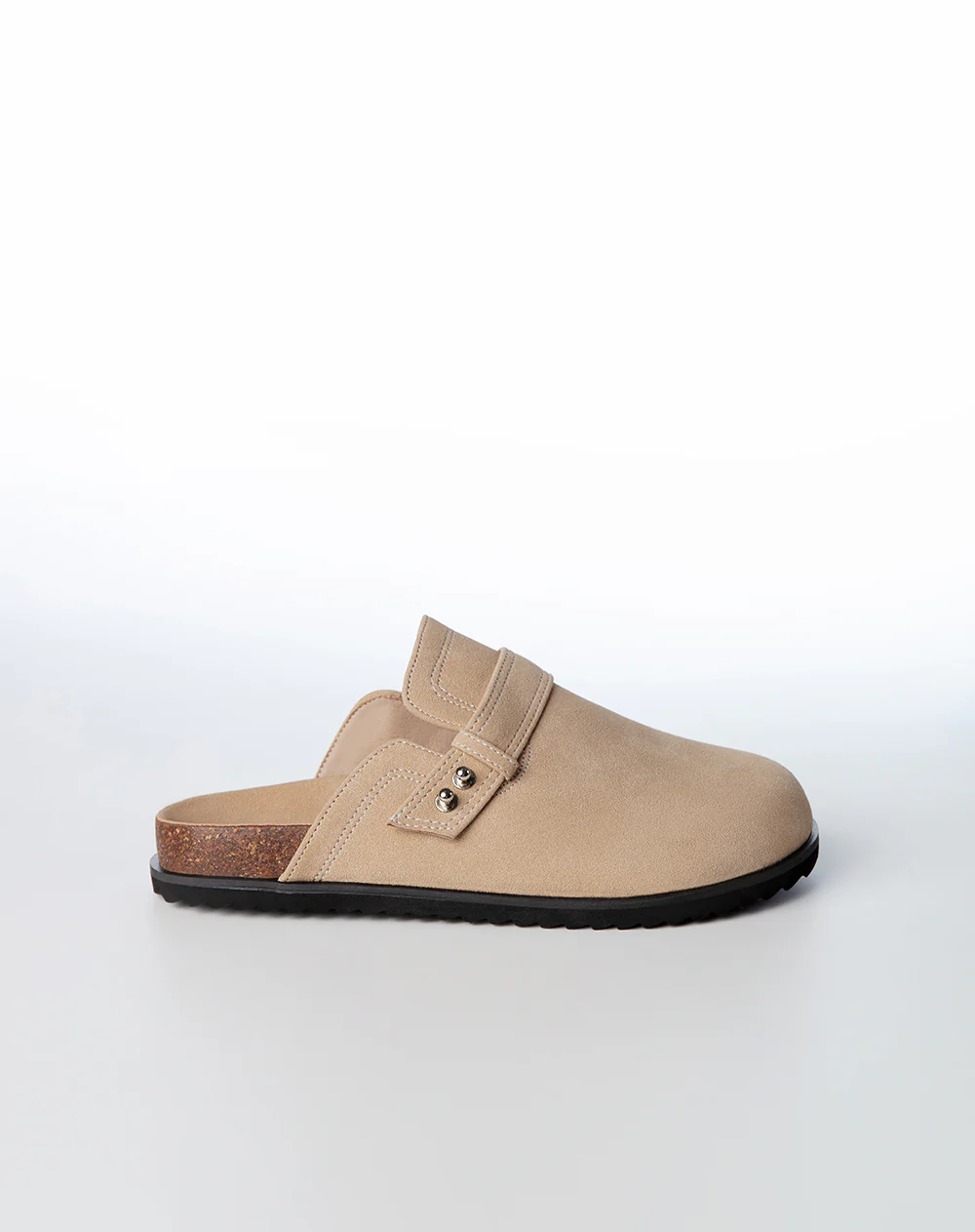Zuecos tipo clog gamuzado café infantil unisex - Image 2