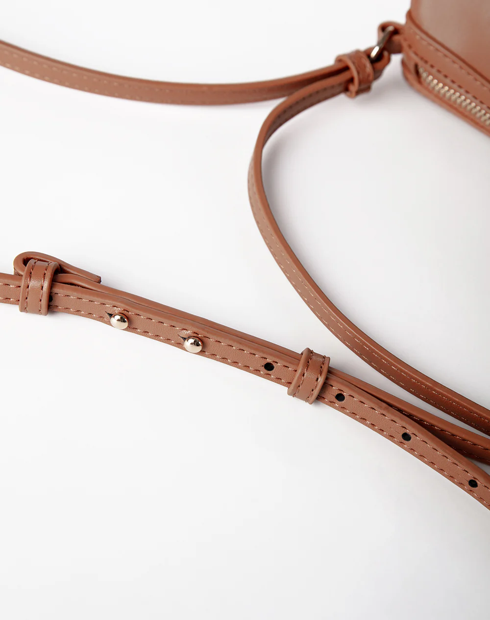 Bolso tipo baguette café mujer - Image 6