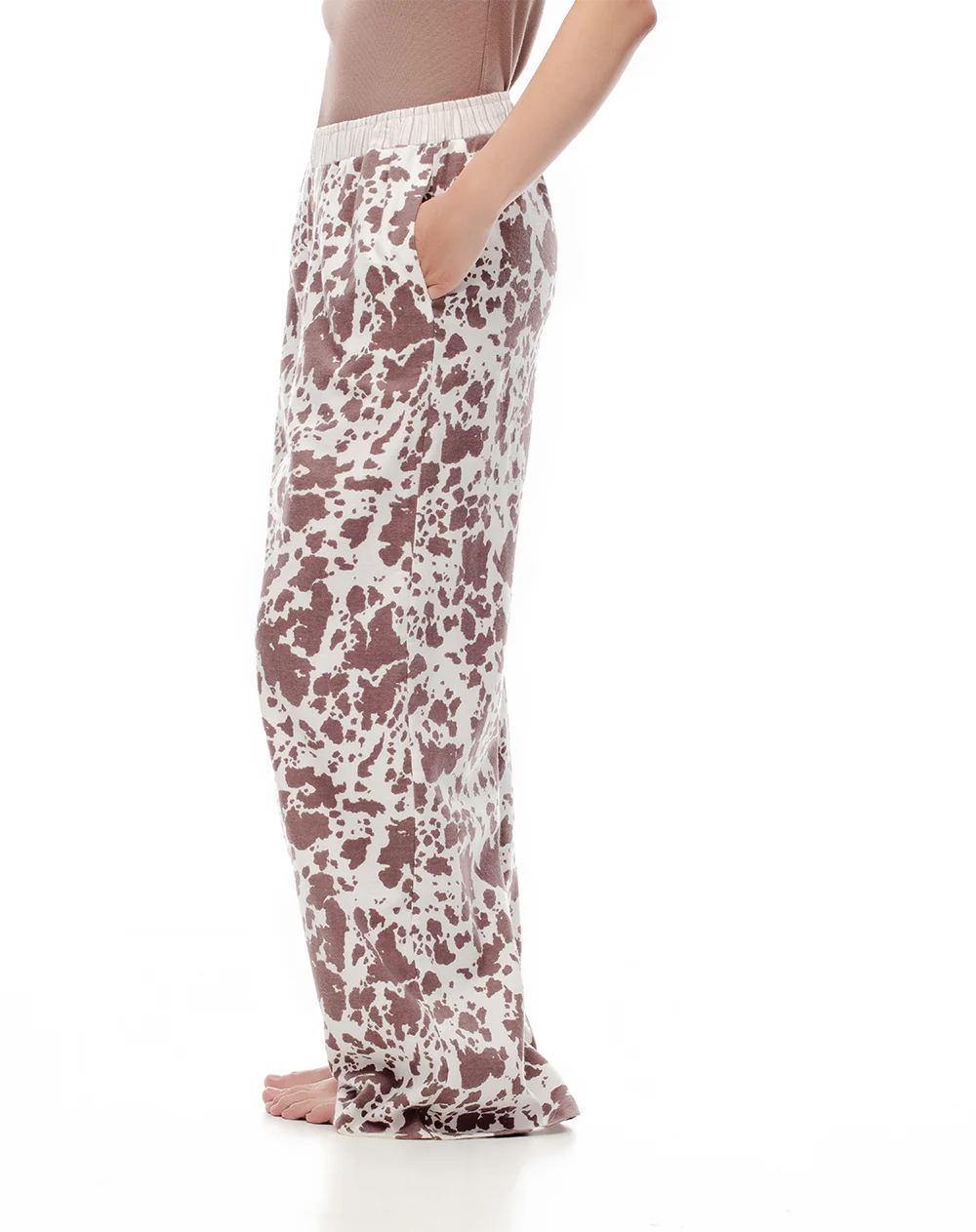 Pantalón relax tiro medio algodón print mujer - Image 7