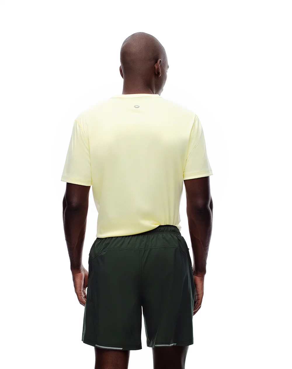 Pantaloneta deportiva malla interna verde hombre - Image 3