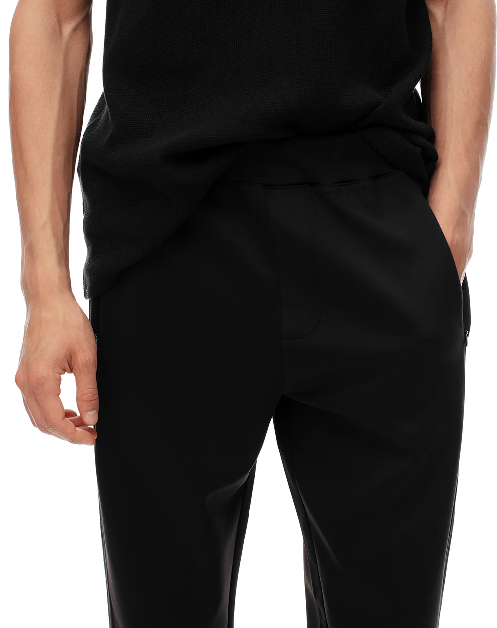 Pantalón deportivo negro hombre - Image 3