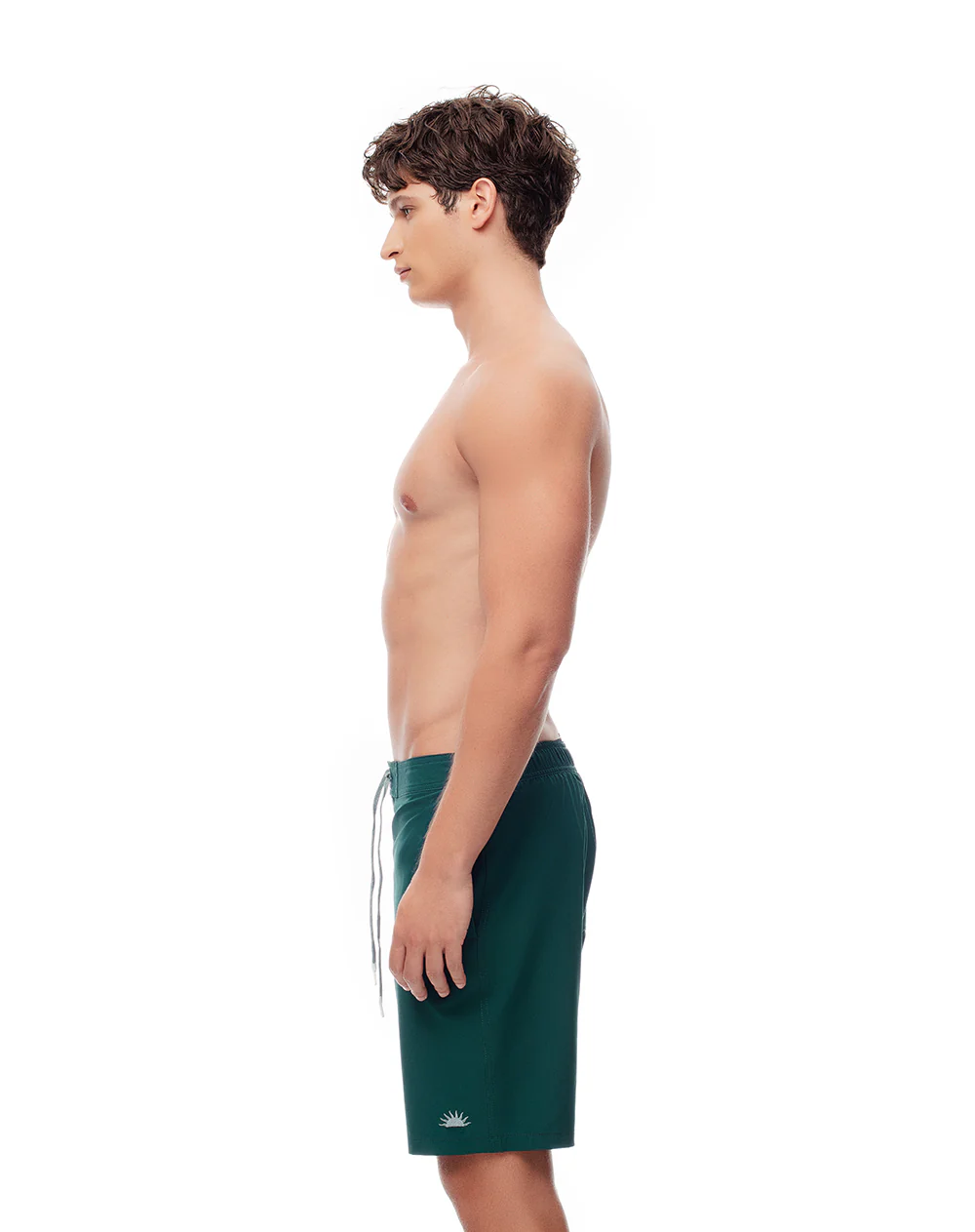 Pantaloneta de baño verde hombre - Image 3
