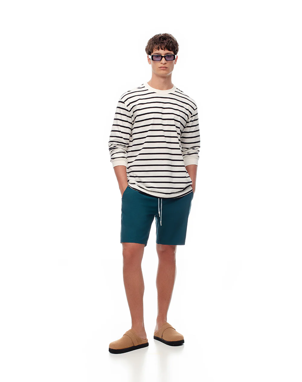 Pantaloneta de baño verde hombre - Image 4