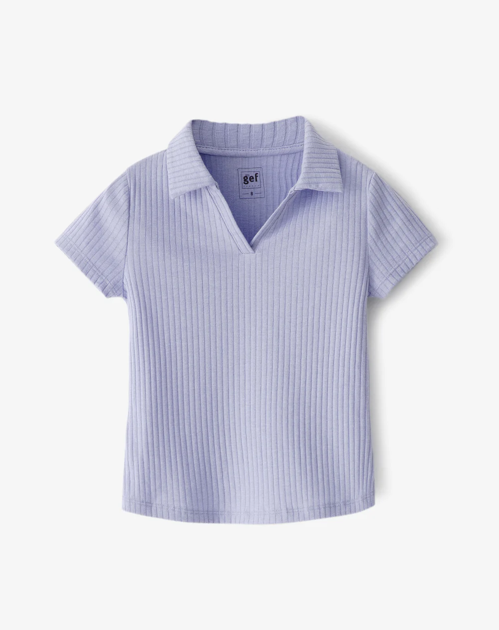 Polo slim tejido de punto lavanda niña - Image 5