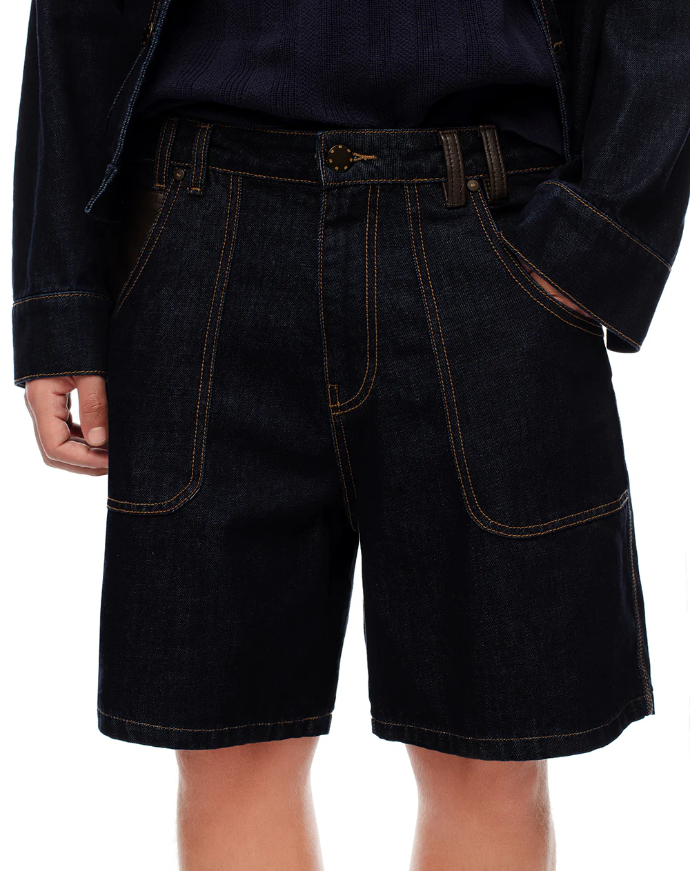 Bermuda regular índigo oscuro hombre - Image 5