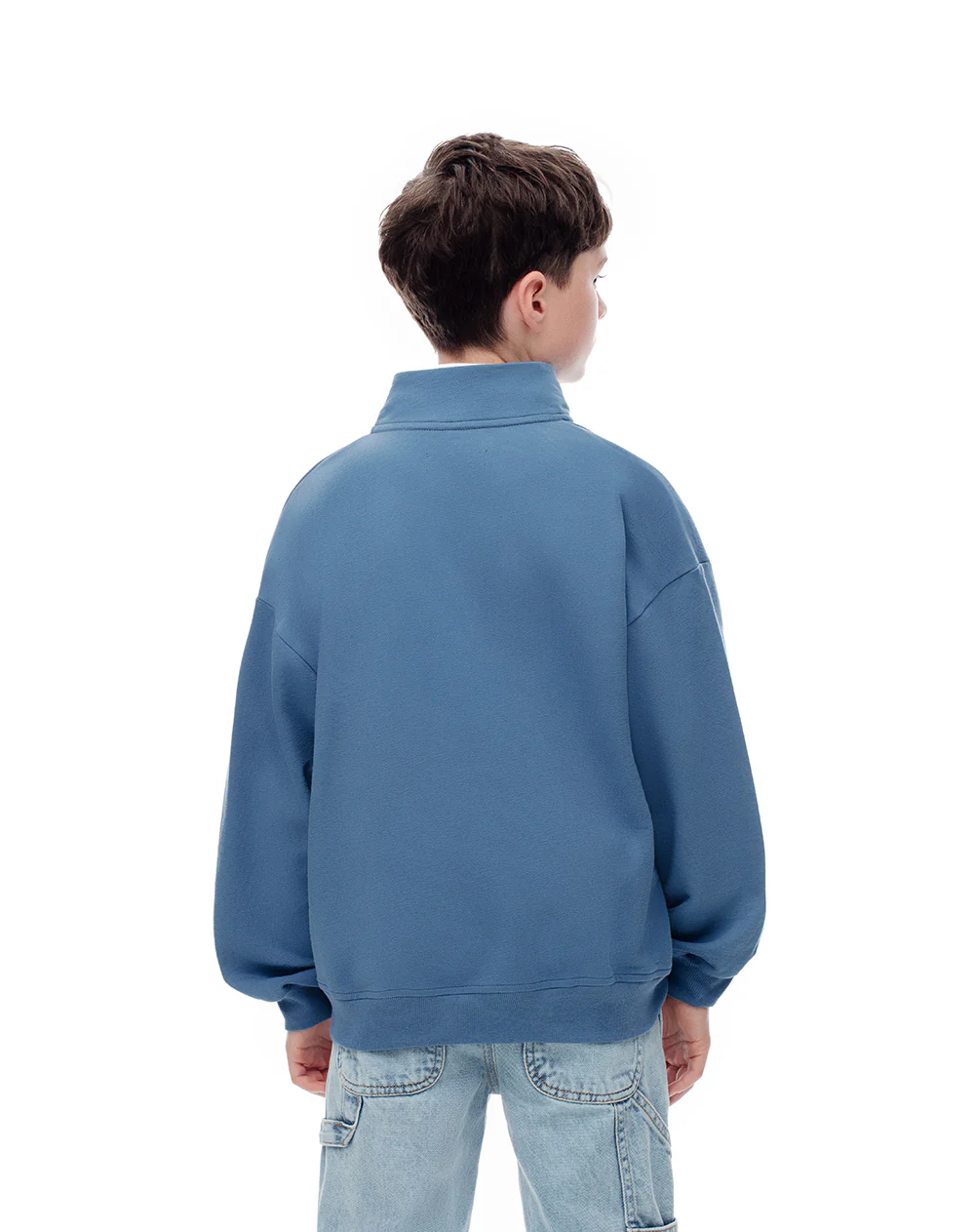 Chaqueta regular algodón azul niño - Image 2