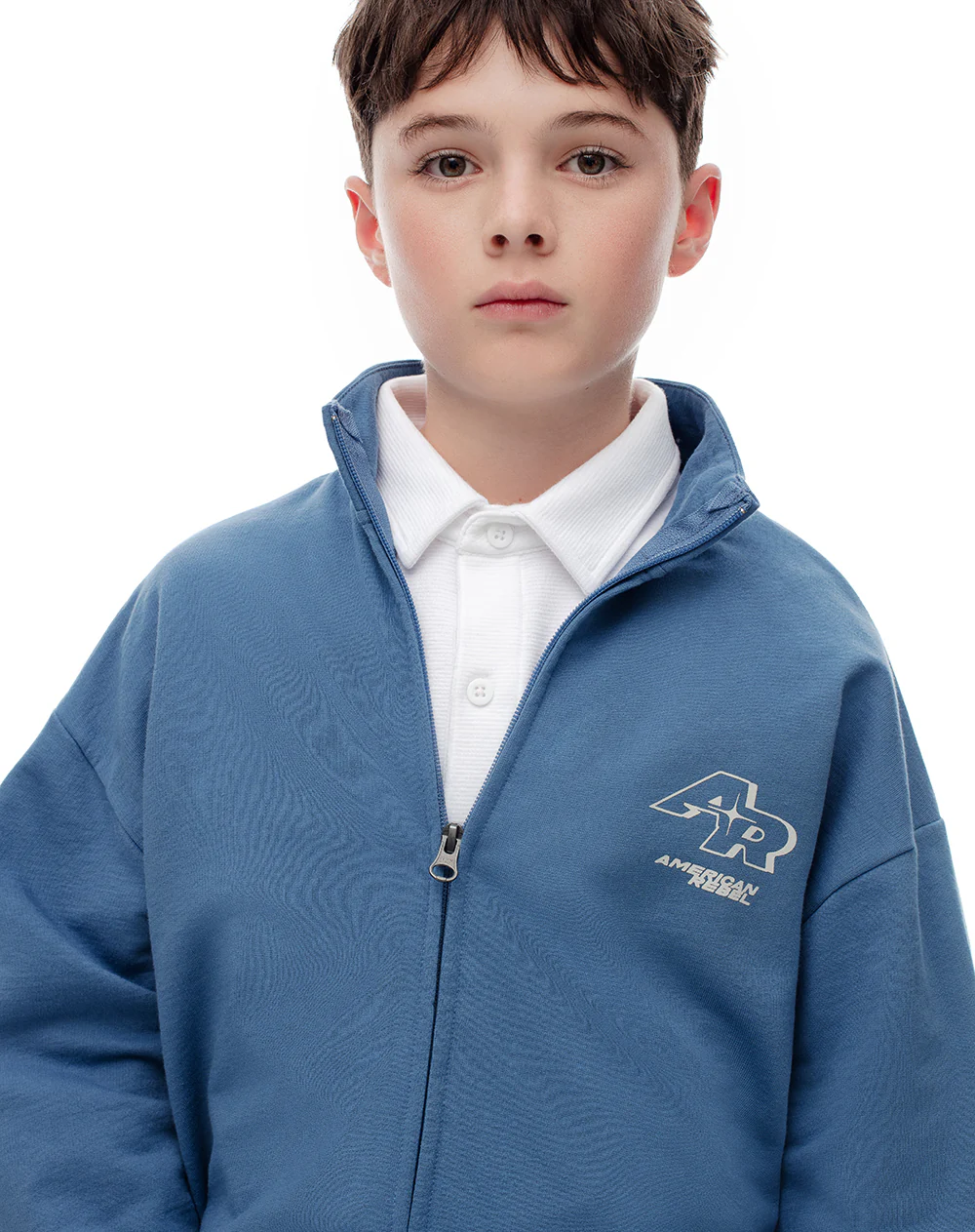 Chaqueta regular algodón azul niño - Image 4