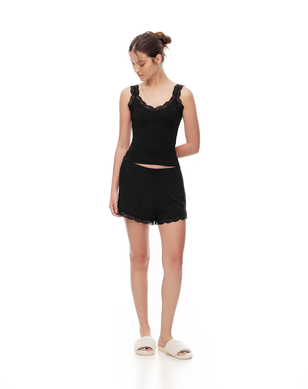Short de pijama negro mujer - Image 3