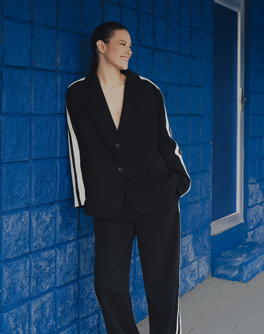 Blazer oversize negro mujer - Image 6