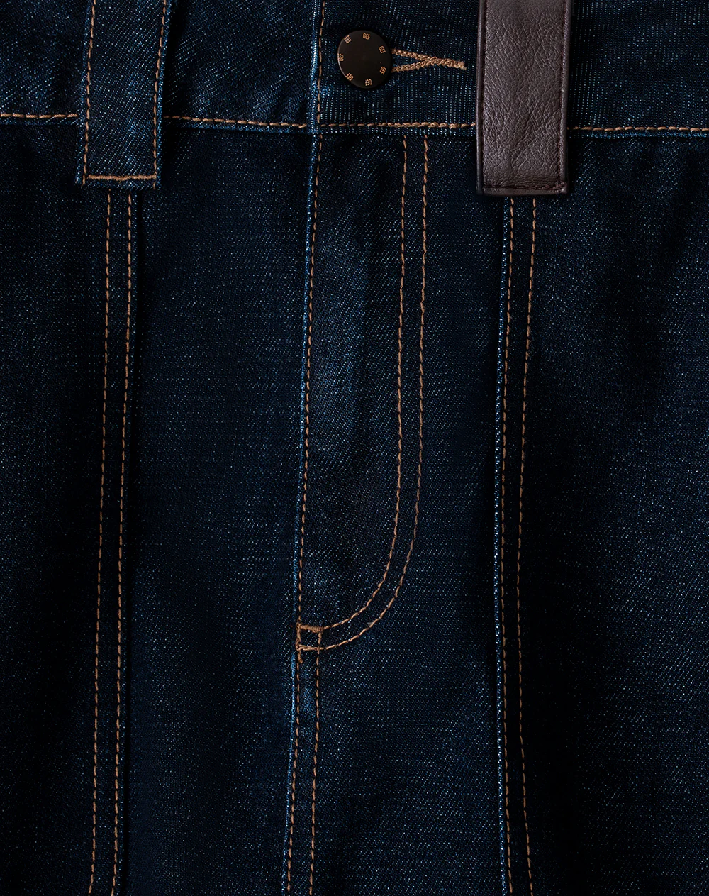 Falda denim tiro medio índigo oscuro mujer - Image 8