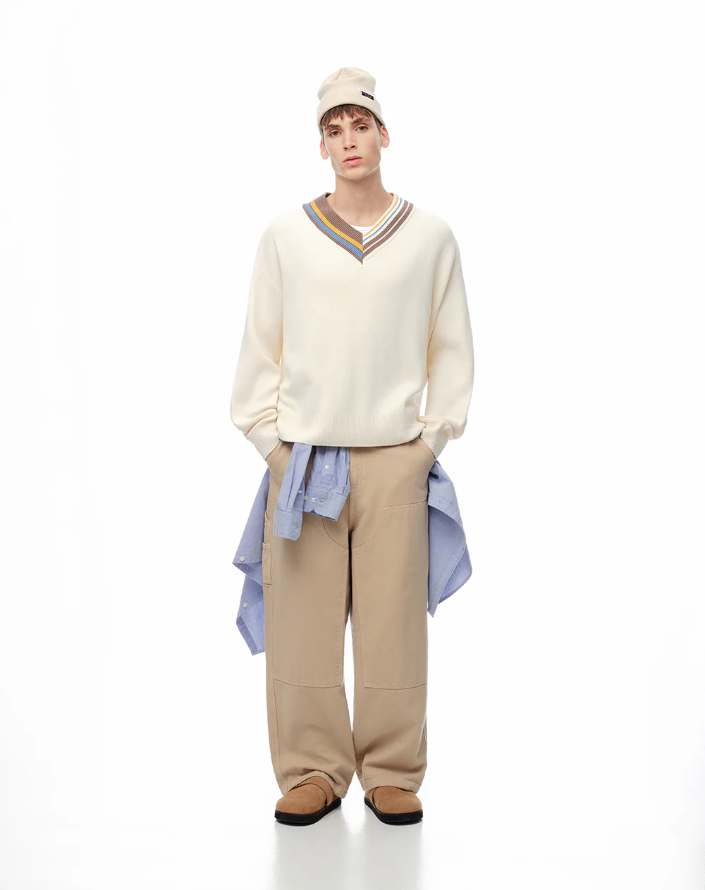 Buzo oversize algodón vainilla hombre - Image 4