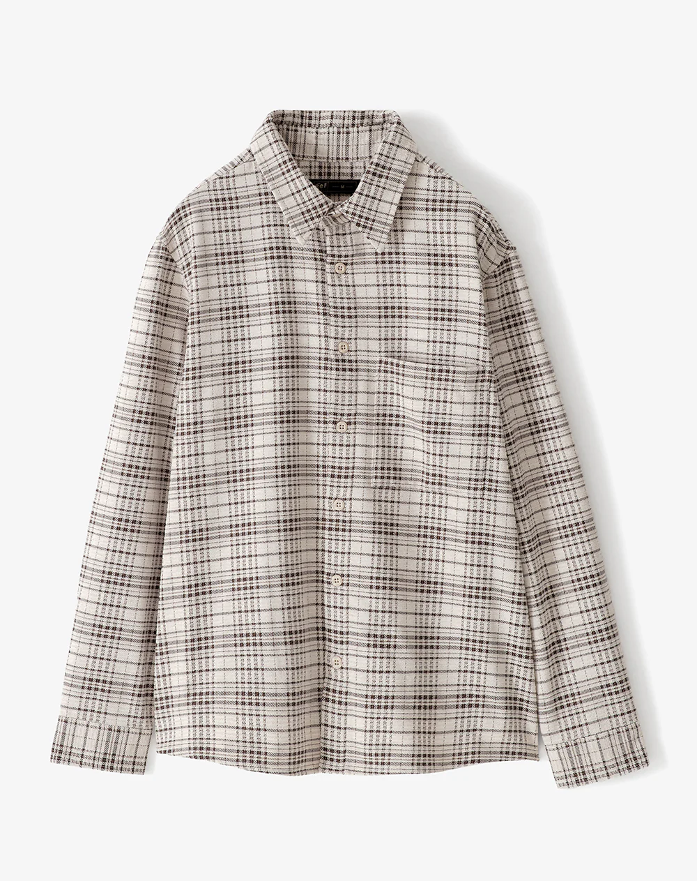 Camisa manga larga oversize cuadros hombre - Image 7