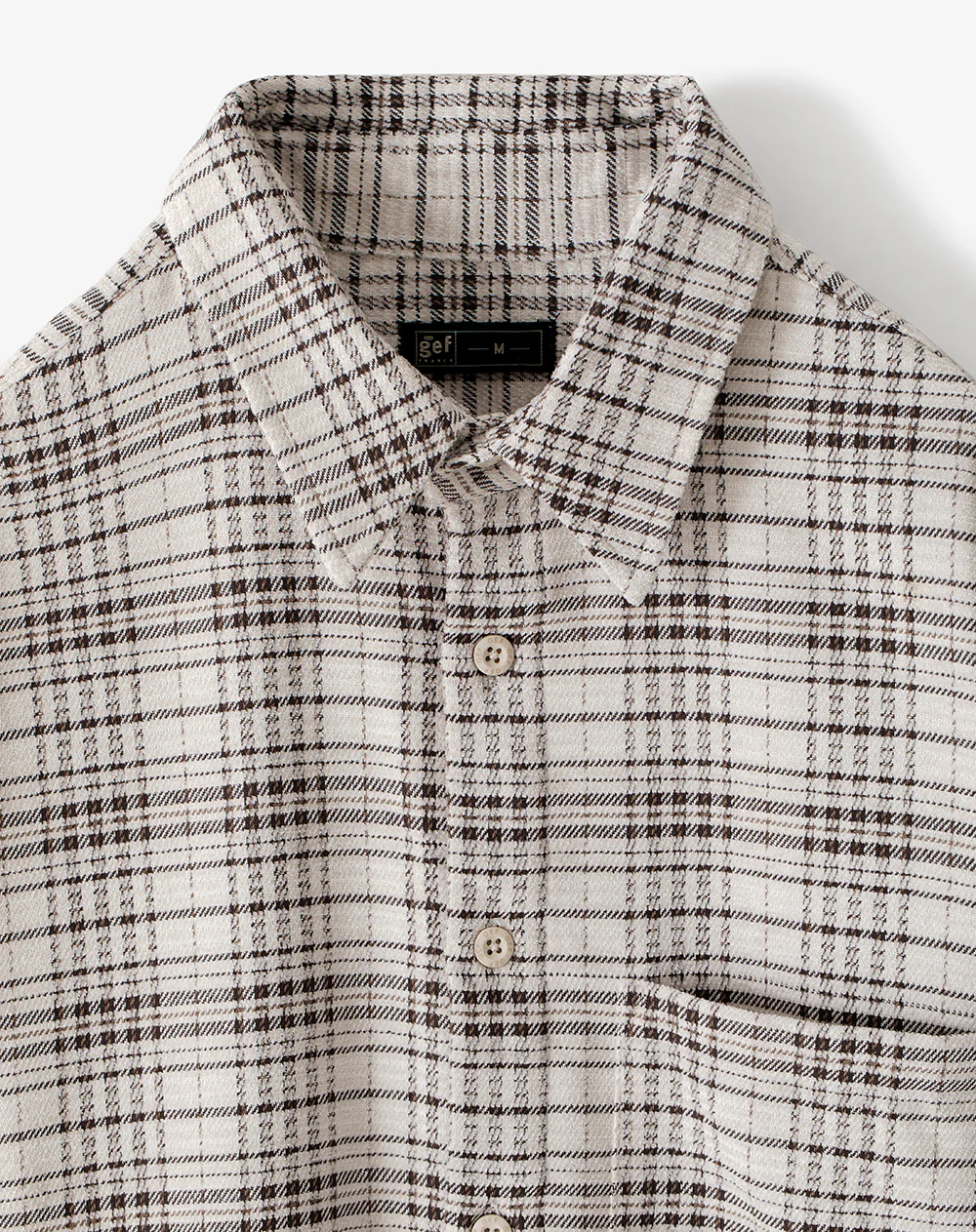 Camisa manga larga oversize cuadros hombre - Image 8