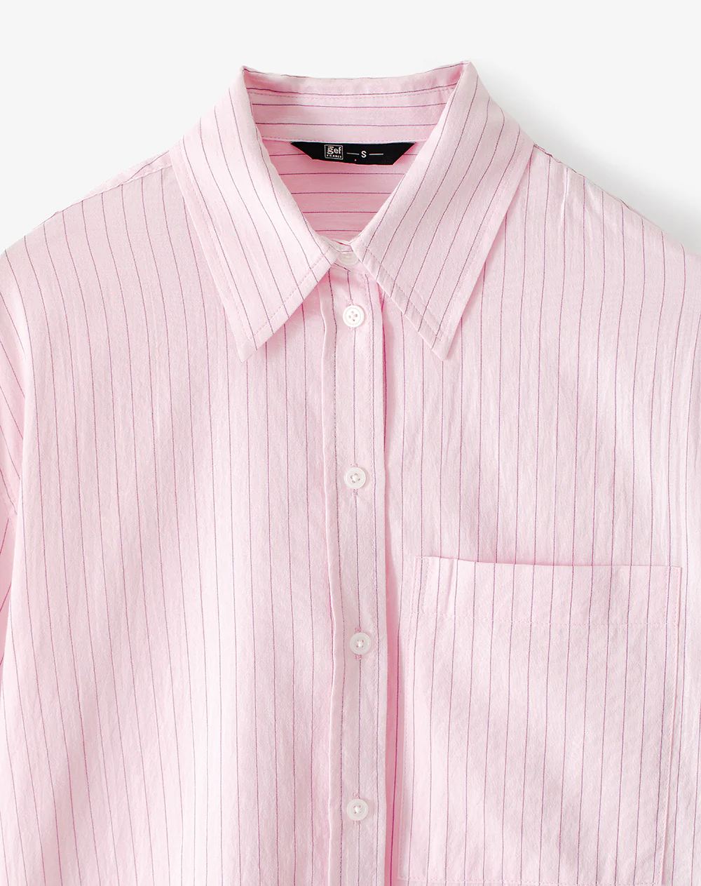 Camisa manga larga regular rayas mujer - Image 6
