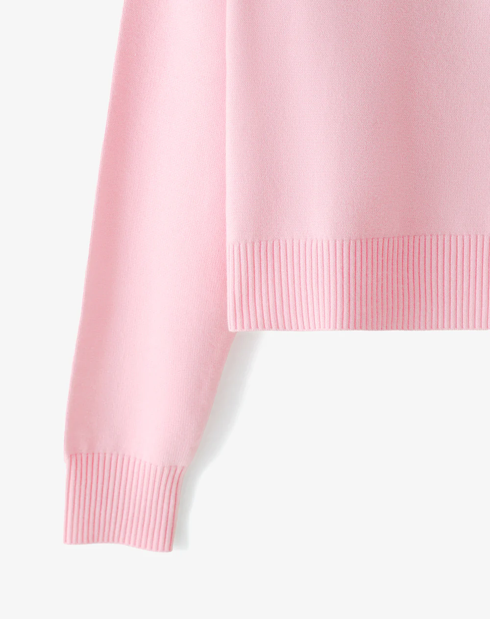 Buzo tipo polo regular tejido de punto rosa mujer - Image 7