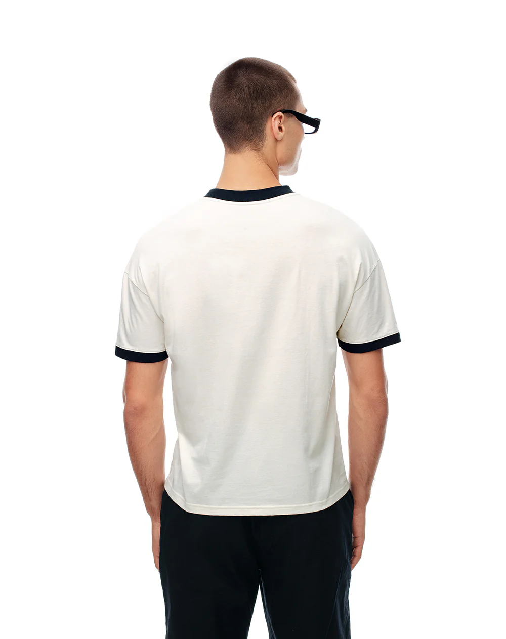 Camiseta regular algodón blanca hombre - Image 2