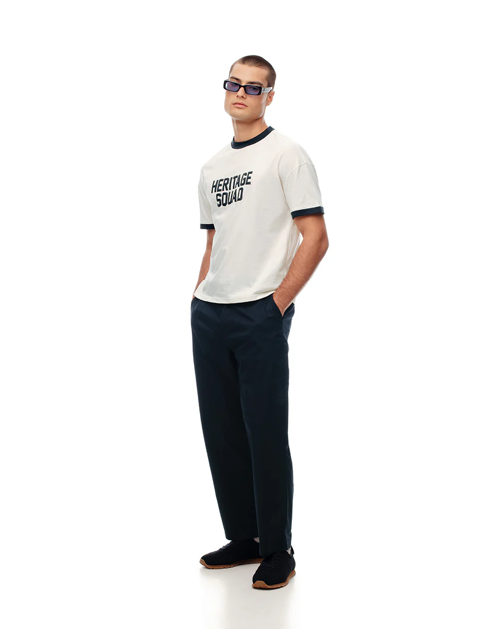 Camiseta regular algodón blanca hombre - Image 4