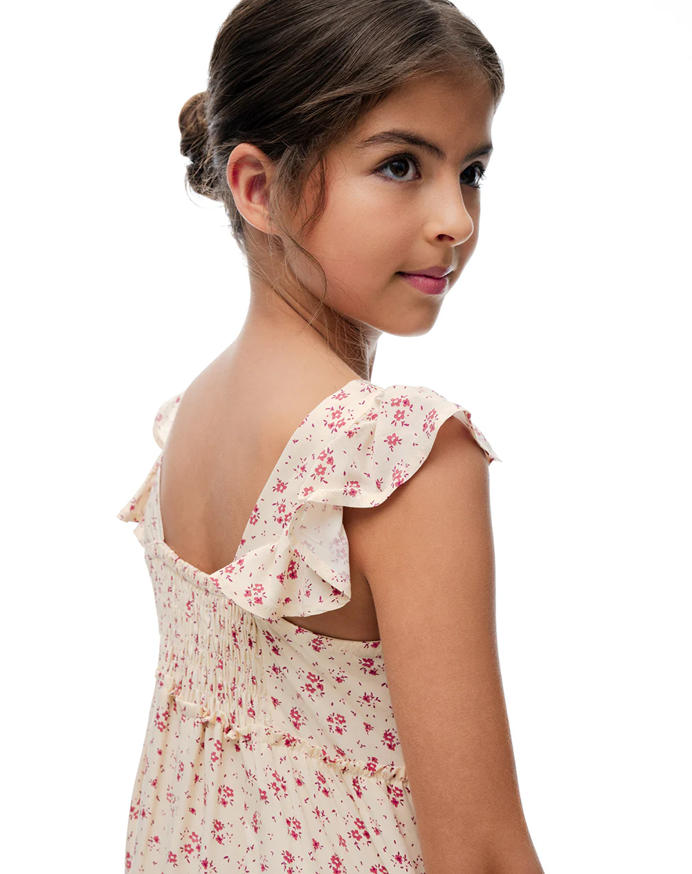 Vestido largo flores niña - Image 4