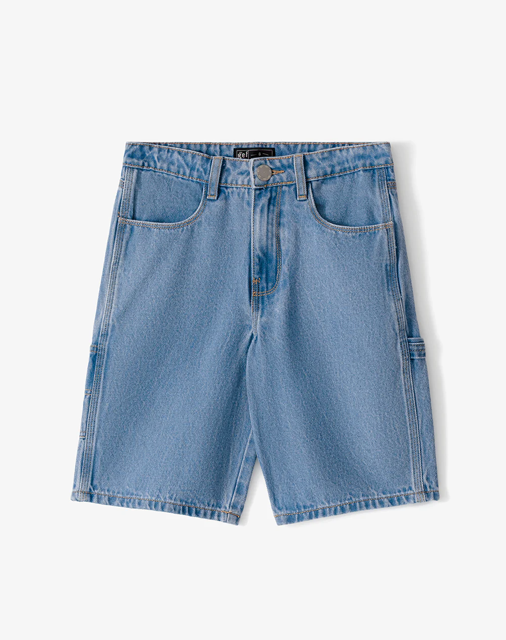 Bermuda denim regular algodón índigo medio niño - Image 6