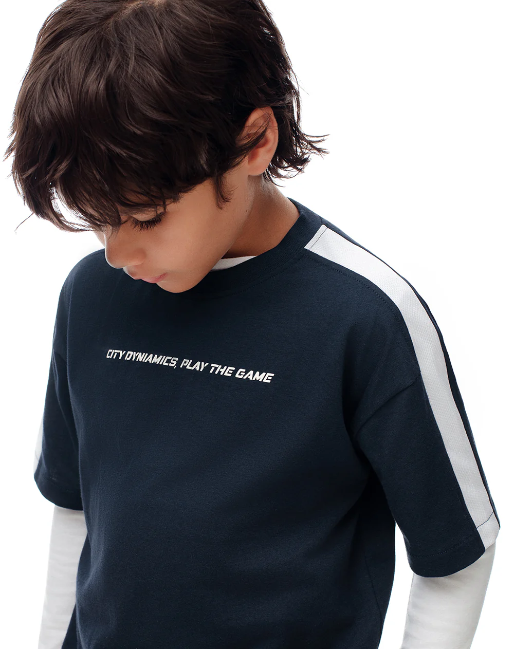 Camiseta regular azul niño - Image 3