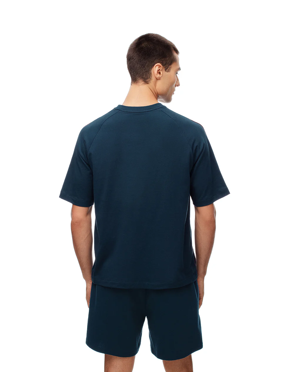 Camiseta relax algodón azul hombre - Image 2
