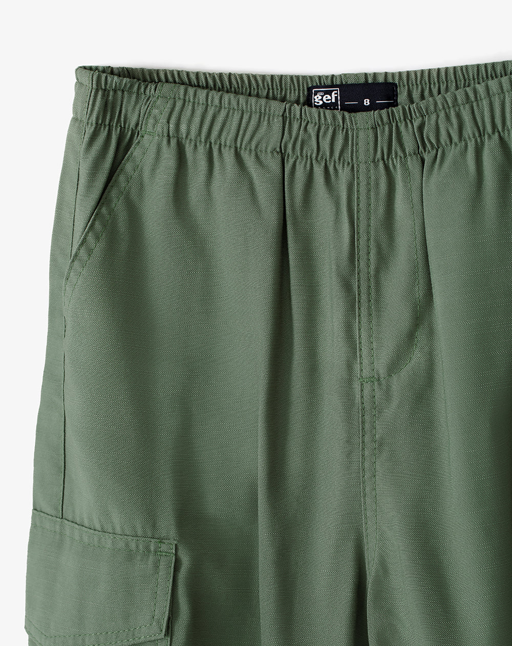 Jogger cargo tiro medio verde niña - Image 8