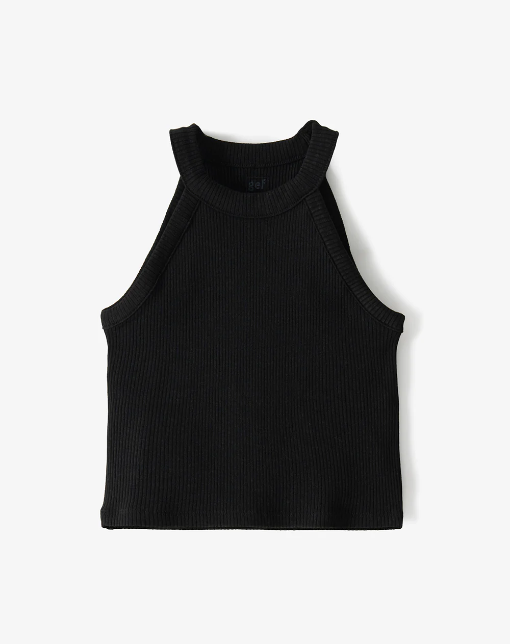 Camiseta crop slim negra niña - Image 5