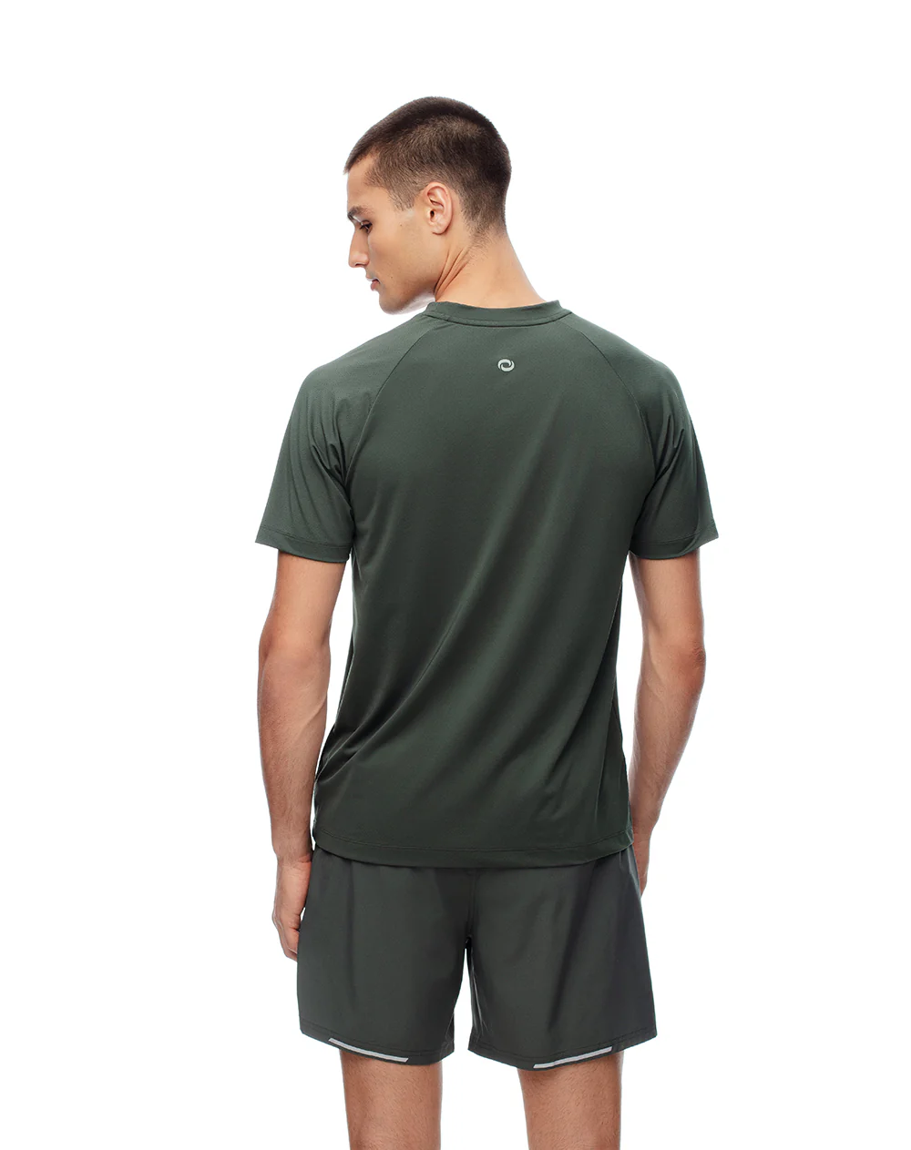 Camiseta deportiva control humedad verde hombre - Image 2