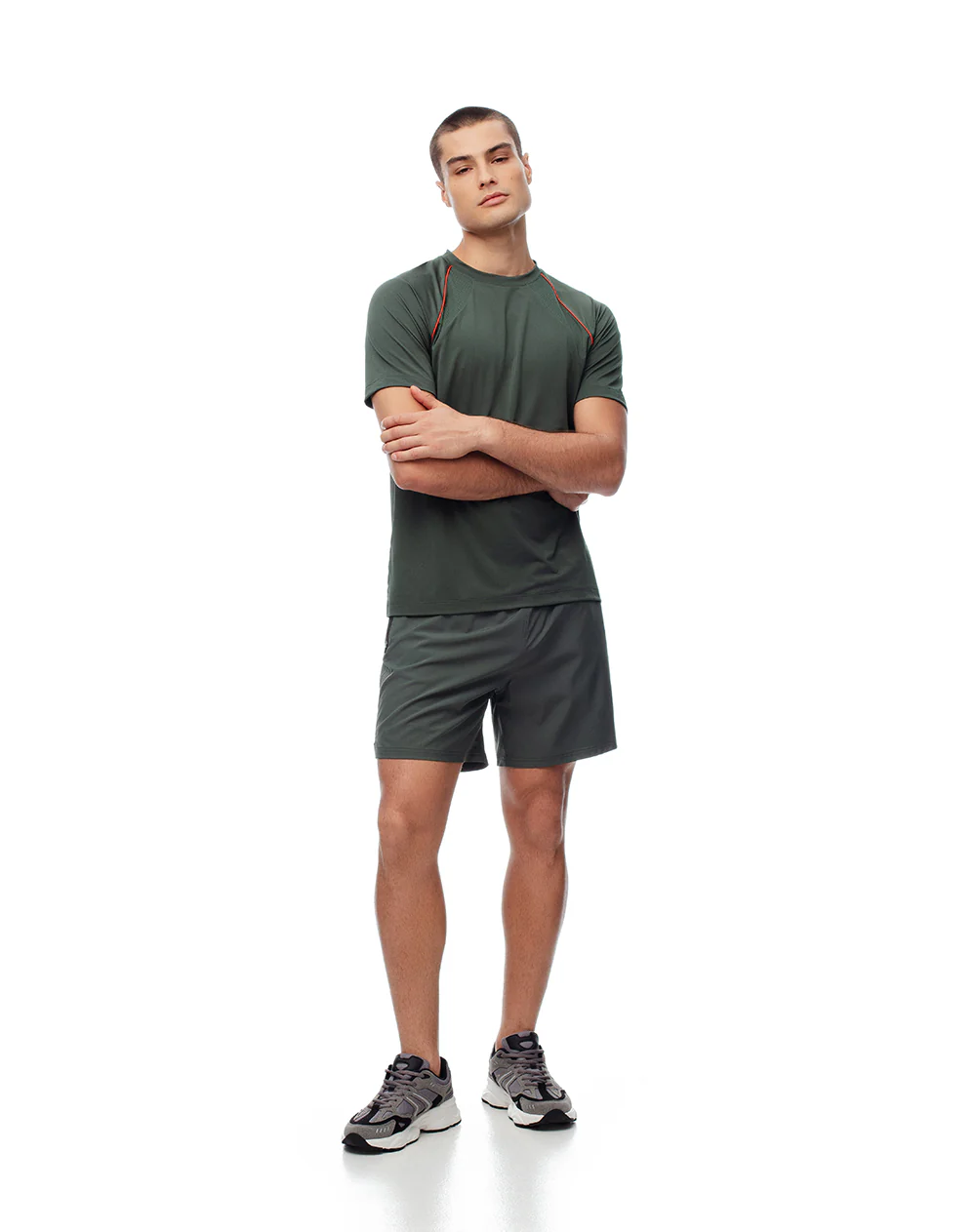 Camiseta deportiva control humedad verde hombre - Image 4