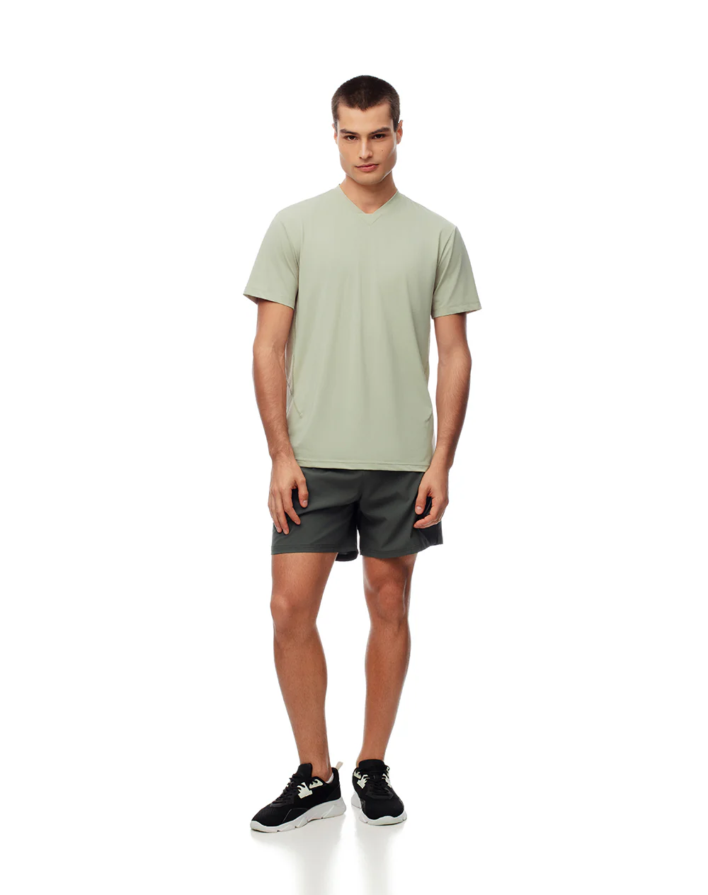 Camiseta deportiva control de humedad verde hombre - Image 4