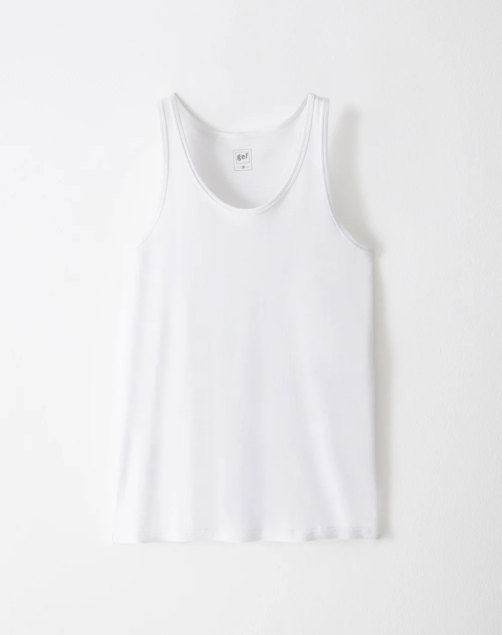 Camisilla slim algodón blanca hombre - Image 6